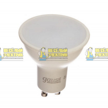 Лампа Gauss Elementary MR16 5.5W 430lm 3000К GU10 LED