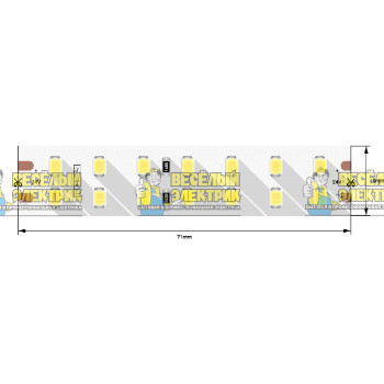 Cветодиодная лента 18W 24V IP33 свечение нейтральное SWG ( 5m )