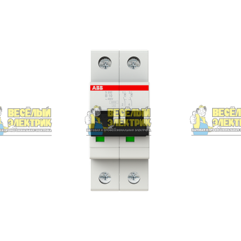 Автоматический выключатель двухполюсный ABB S202 B10