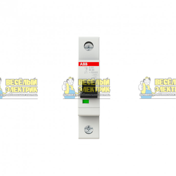 Автоматический выключатель однополюсный ABB S201 B20