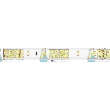 Светодиодная лента IP65 24W c холодным белым свечением SWG ( 5m )