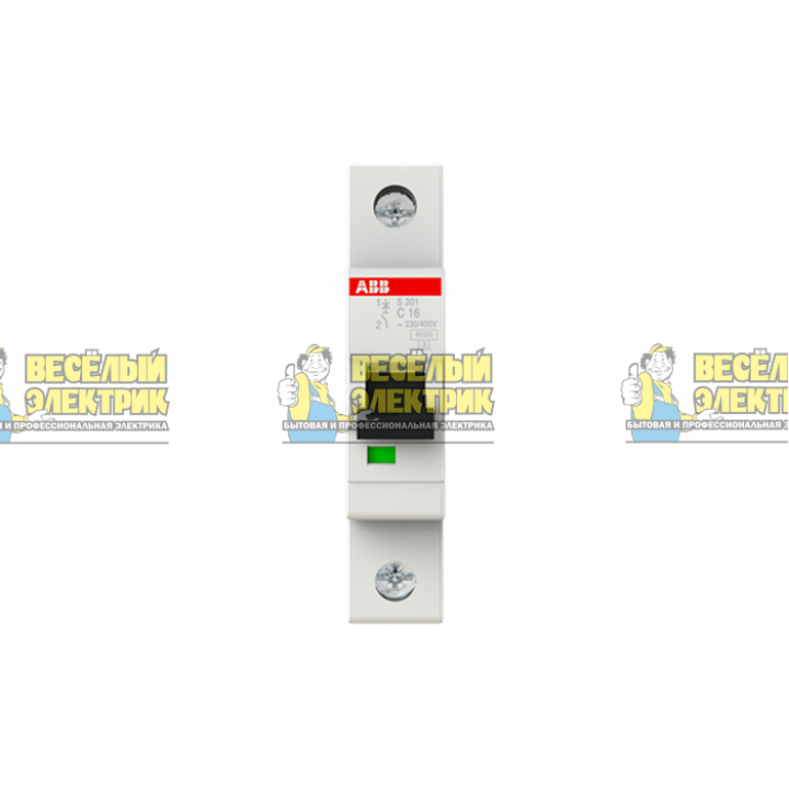Автоматический выключатель1-полюсный  ABB S201 C16