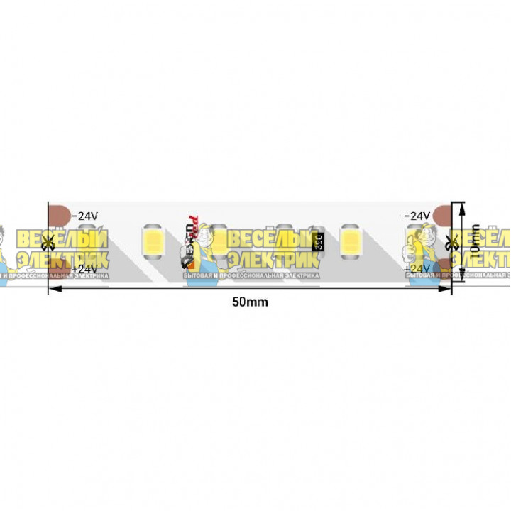 Светодиодная лента 14.4Вт теплое свечение SWG ( 5m )