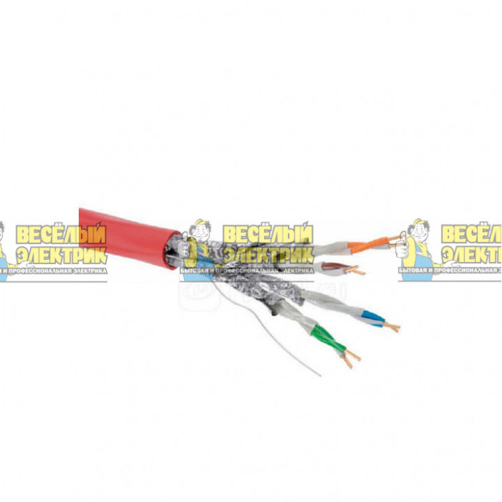 Кабель CAT 6A U/FTP нг(А)-FRHF бухта 500м красн. DKC