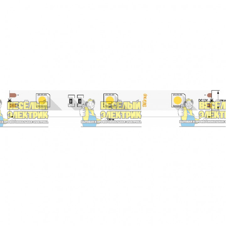 Светодиодная лента 7.2Вт 3М холодное белое свечение SWG ( 5m )