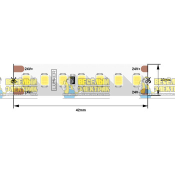 Светодиодная лента SMD-2835 нейтральный белый тип свечения SWG ( 5m )