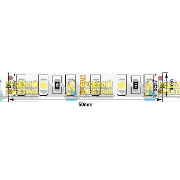 Лента светодиодная стандарт 3528, 120 LED/м нейтральный белый SWG ( 5m )