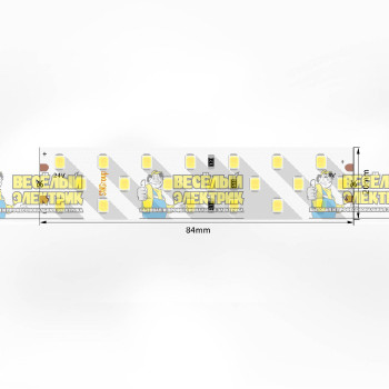 Светодиодная лента 24Вт 24В цвет теплый SWG ( 5m )