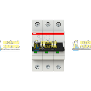 Автоматический выключатель 3-полюсной ABB S203 C20