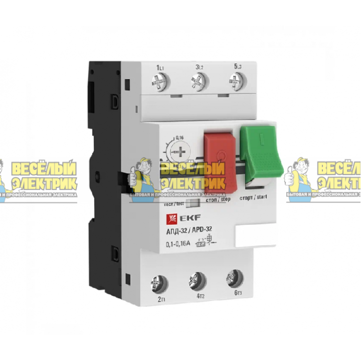 Выключатель автоматический для защиты двигателя АПД-32 20-25А EKF apd2-20-25