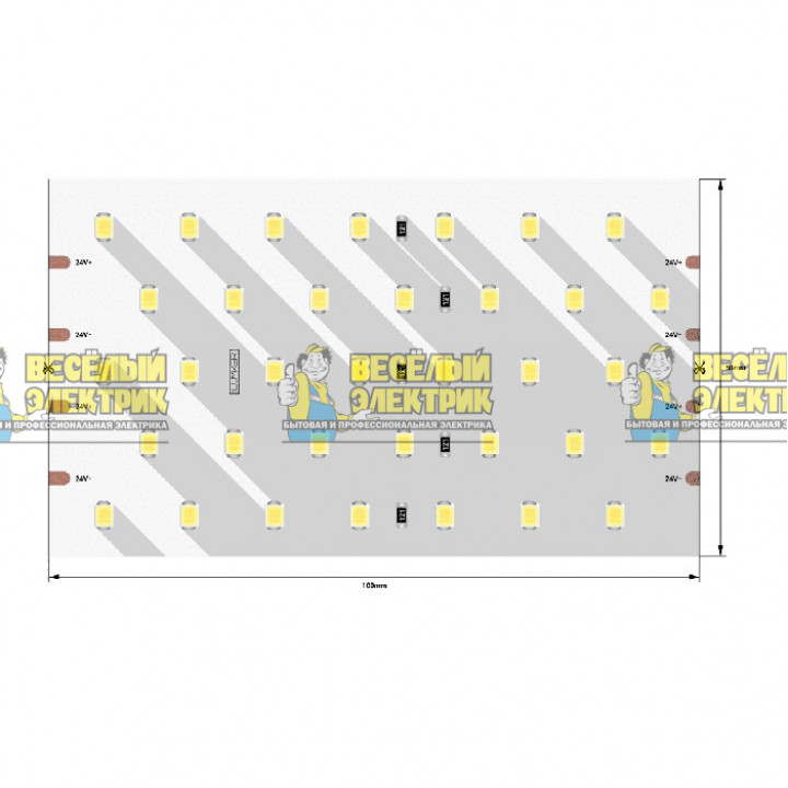 Cветодиодная лента 31W 24V IP33 свечение теплое SWG ( 2.5m )