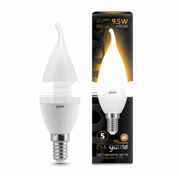 Лампа Gauss LED Candle tailed E14 9.5W 3000K