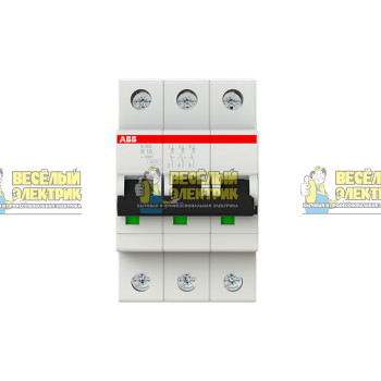 Автоматический выключатель трехполюсный ABB S203 B10