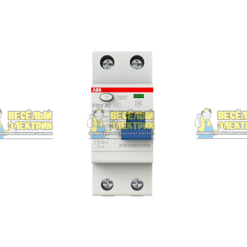 Выключатель дифференциального тока 2 модуля ABB F202 AC-63/0,03 
