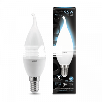 Лампа Gauss LED Candle tailed E14 9.5W 4100K