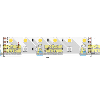 Светодиодная лента 28.8Вт 24В IP33 RGB + теплое свечение SWG ( 5m )