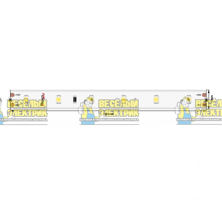 Светодиодная лента 24Вт IP65 теплое белое свечение SWG ( 5m )