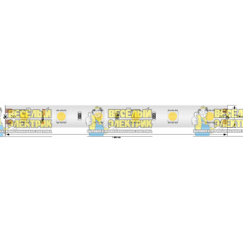 Светодиодная лента 24W IP65 холодного белого свечения SWG ( 5m )