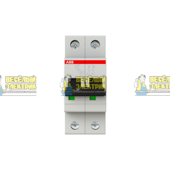 Автоматический выключатель  2-полюсной ABB S202 C6