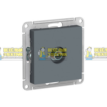 Механизм телевизионной розетки (TV антенна коннектор) (цвет грифель) Schneider Electric ATLASDESIGN 