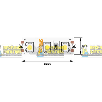 Светодиодная лента IP65 12В цвет синий SWG ( 5m )