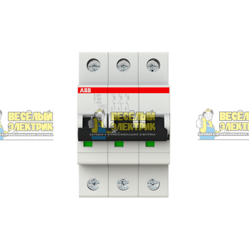Автоматический выключатель 3-полюсной ABB S203 C63 
